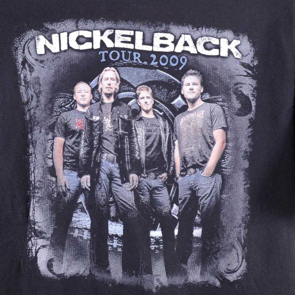 Hanes Nickleback Papa Roach 2009 Tour T shirt - image 2