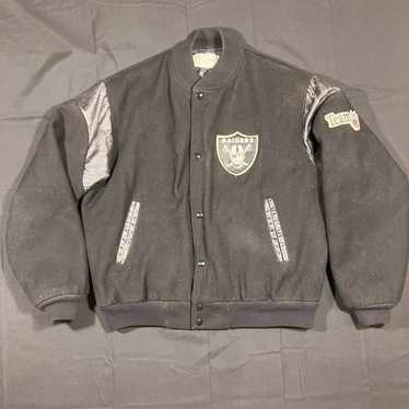 90s Oakland Raiders Starter Grey Jacket Large • 5starvintage.com – Retro  Nalia