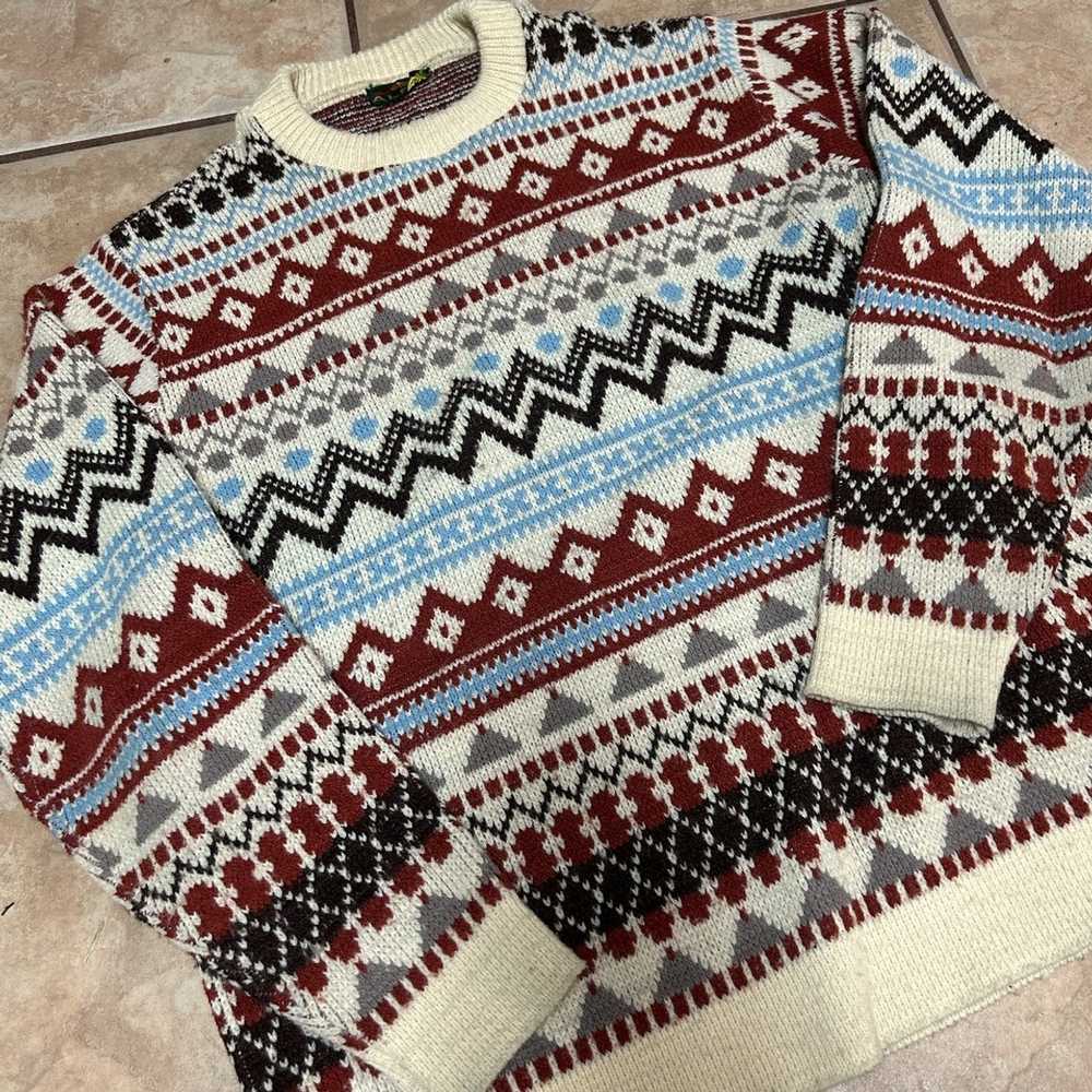 Vintage Vintage Alps Nordic Pattern Knit Sweater - image 3