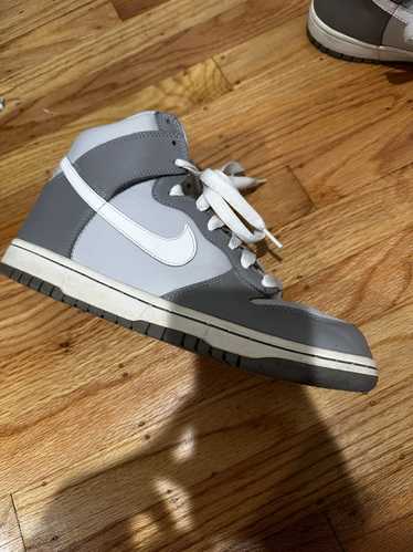 Nike VINTAGE NIKE DUNK HIGH TOP RARE GRAY WHITE