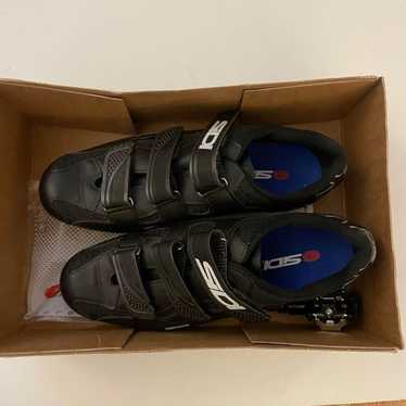 Sidi SIDI Men’s Black Leather Cycling Shoes Size 1