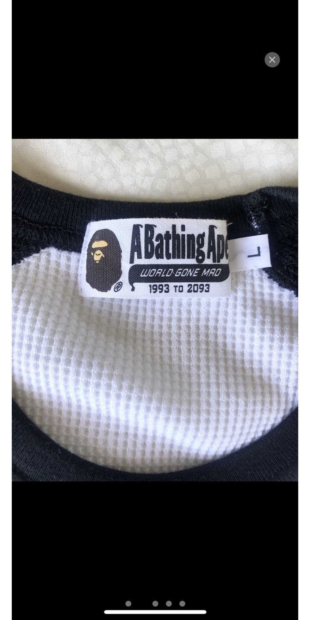 Bape One Point Thermal Long Sleeve Tee - image 2