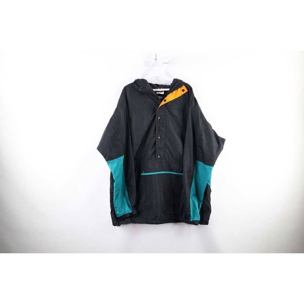 Rei Vintage 90s REI Hooded Packable Anorak Rain J… - image 1