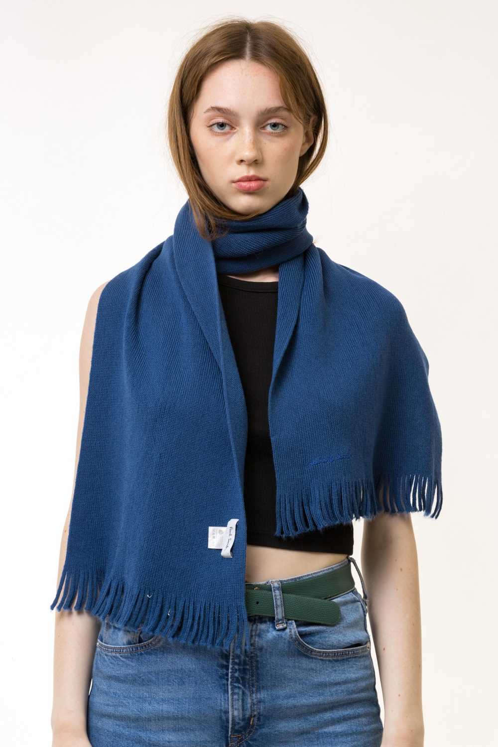 Paul Smith 80s Vintage Paul Smith Blue Lambswool … - image 1