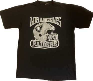 Vintage 80s Champion Los Angeles Raiders T-shirt Mens M Thin Black