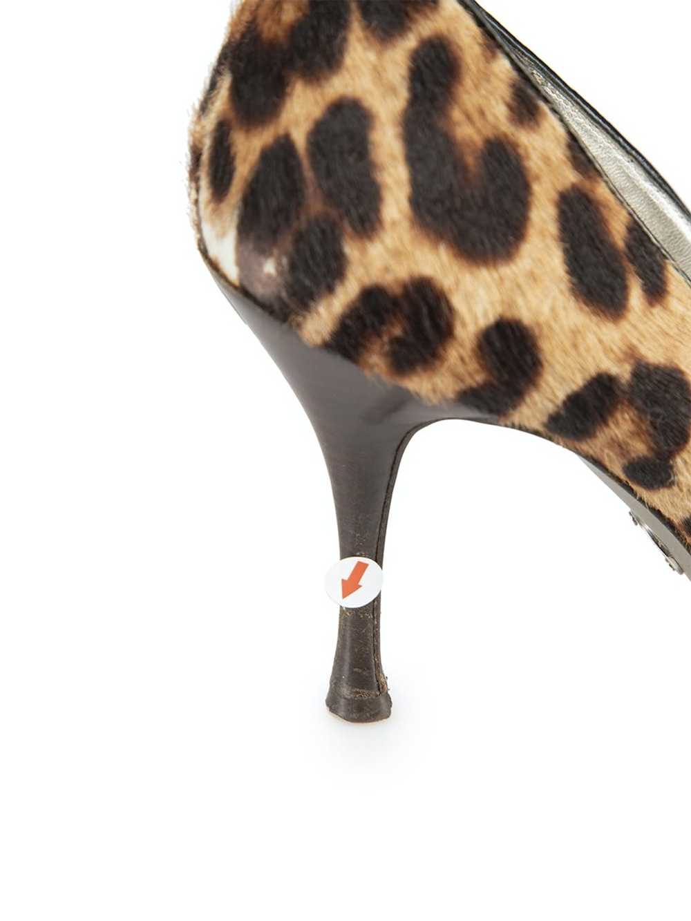 Dolce & Gabbana Brown Ponyhair Leopard Heels - image 5