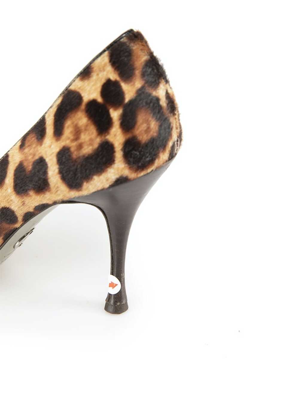 Dolce & Gabbana Brown Ponyhair Leopard Heels - image 7