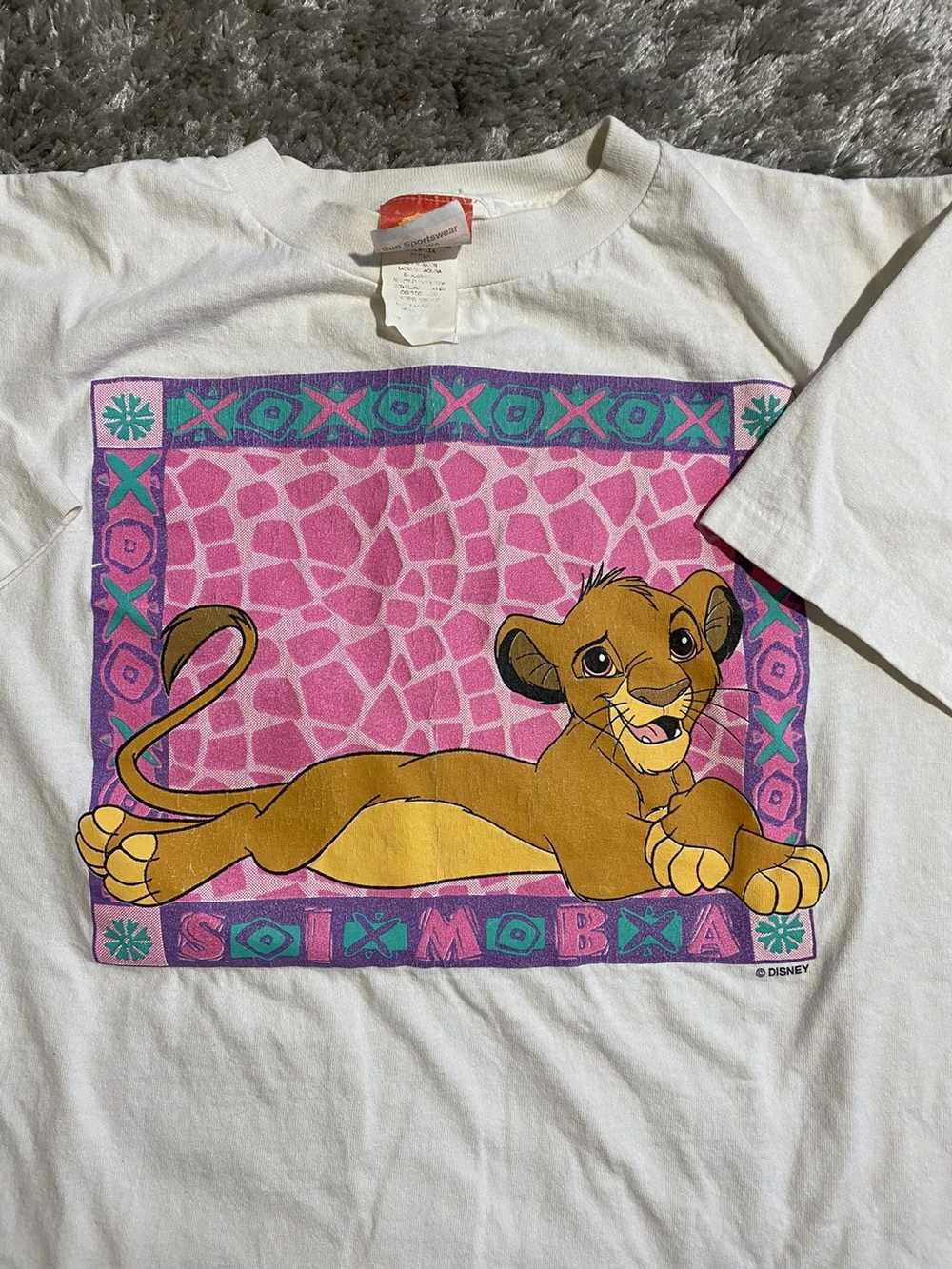 Disney × Vintage The lion king simba shirt rare v… - image 2