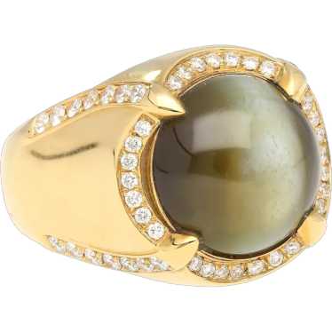 GRS Certified 13.89 Carat Chrysoberyl Cats Eye Men