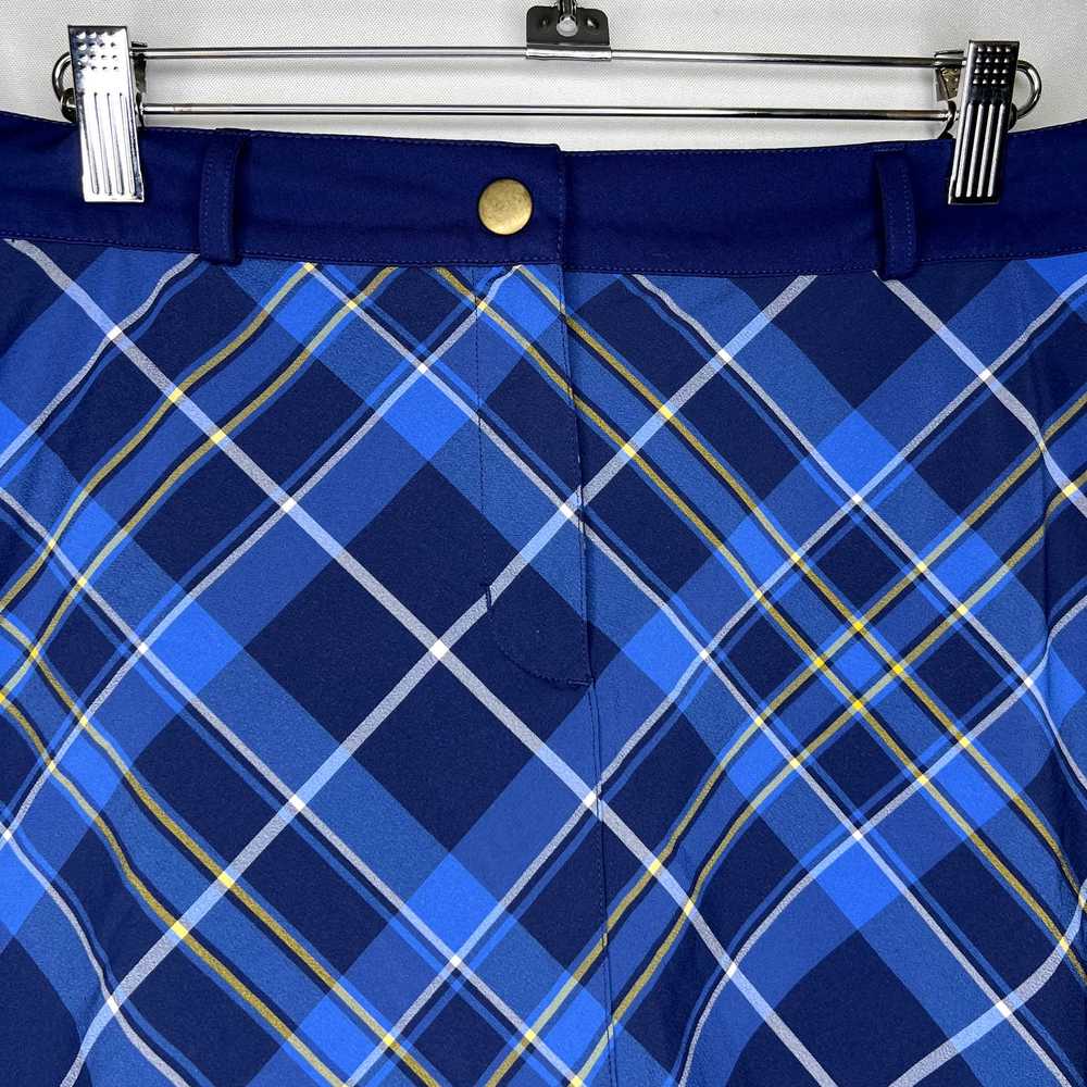 Lady Hagen Golf Skort Blue Plaid Size 10 Sides Po… - image 2