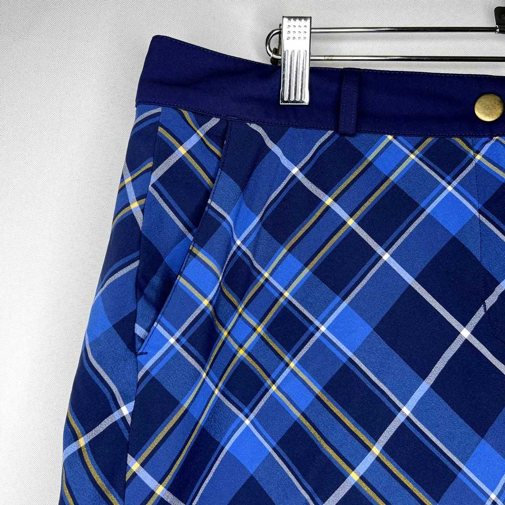 Lady Hagen Golf Skort Blue Plaid Size 10 Sides Po… - image 3