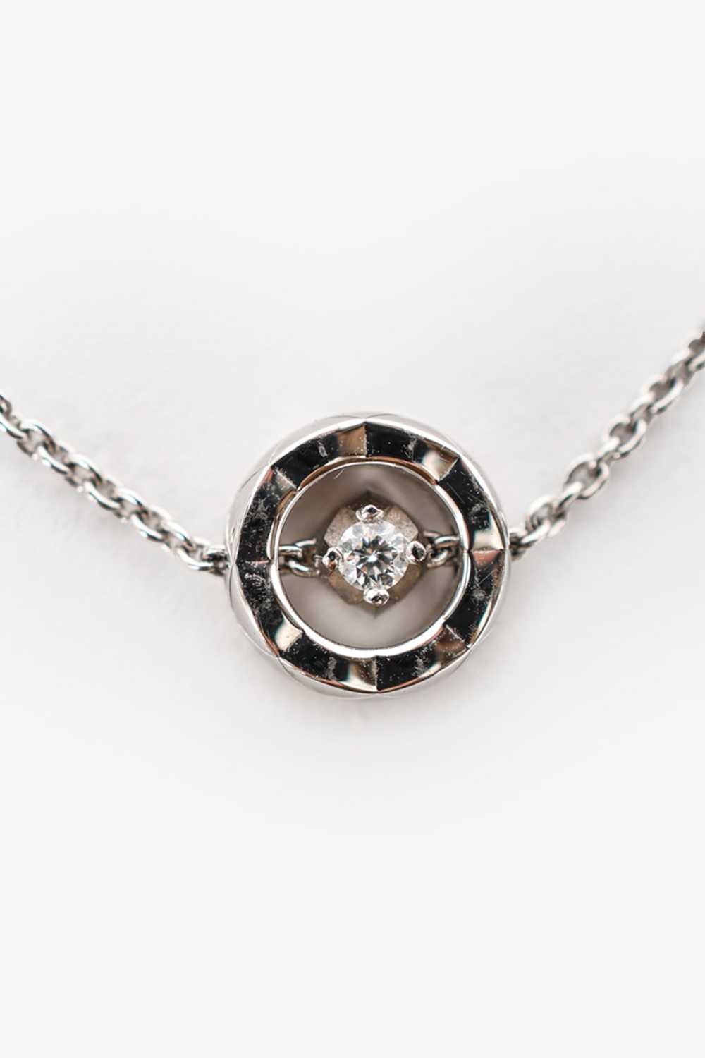 Pre-loved Chanel™ 18K White Gold 'Coco' Quilted S… - image 1