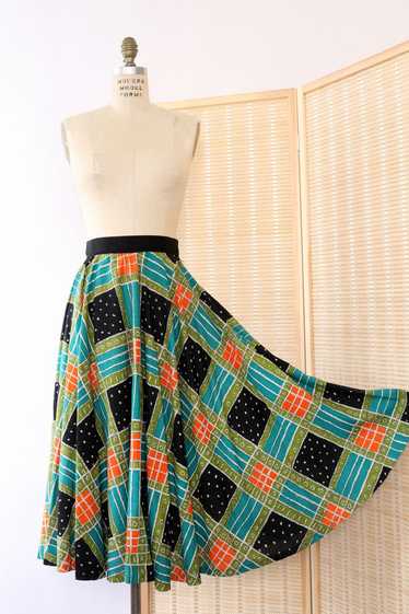 Geo Midcentury Circle Skirt XS