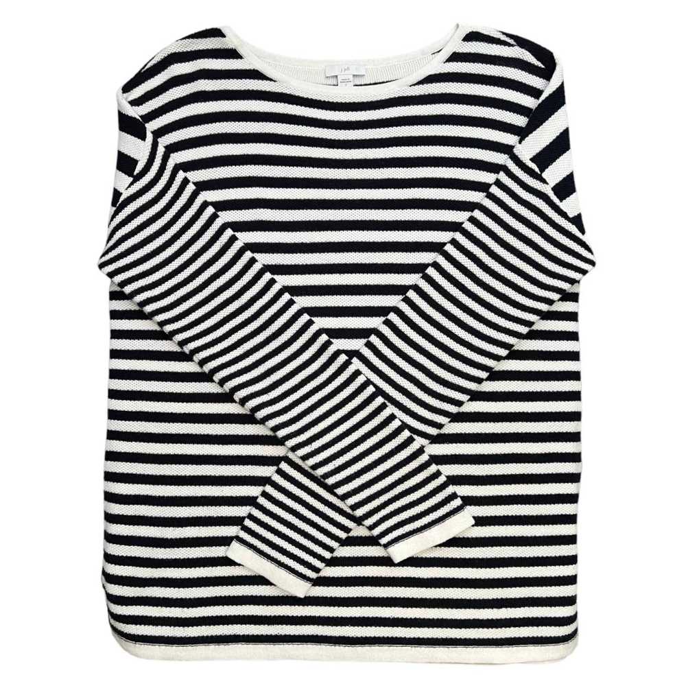J. Jill Breton Striped Sweater 100% Cotton Classi… - image 5
