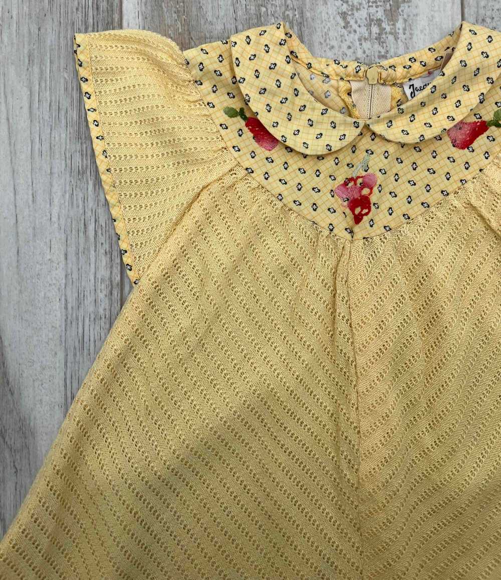 Dress Made in France 70's embroidery, pattern - D… - image 4