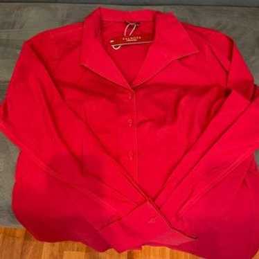 Talbots Red Button Down - image 1