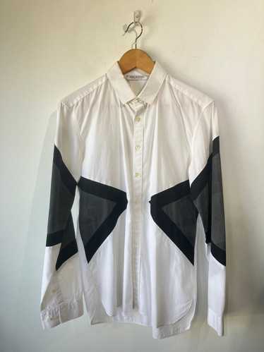 Neil Barrett Black and White Button Down Shirt