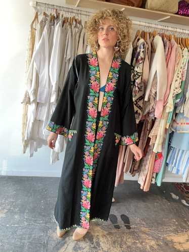 Vintage Subhana Kashmiri Embroidered Robe