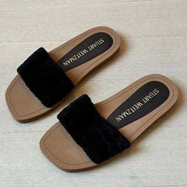 Stuart Weitzman Shearling Slides Cammy - image 1