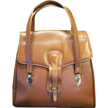 Rolfs Brown Leather Large Saddle Bag Style Purse - image 1