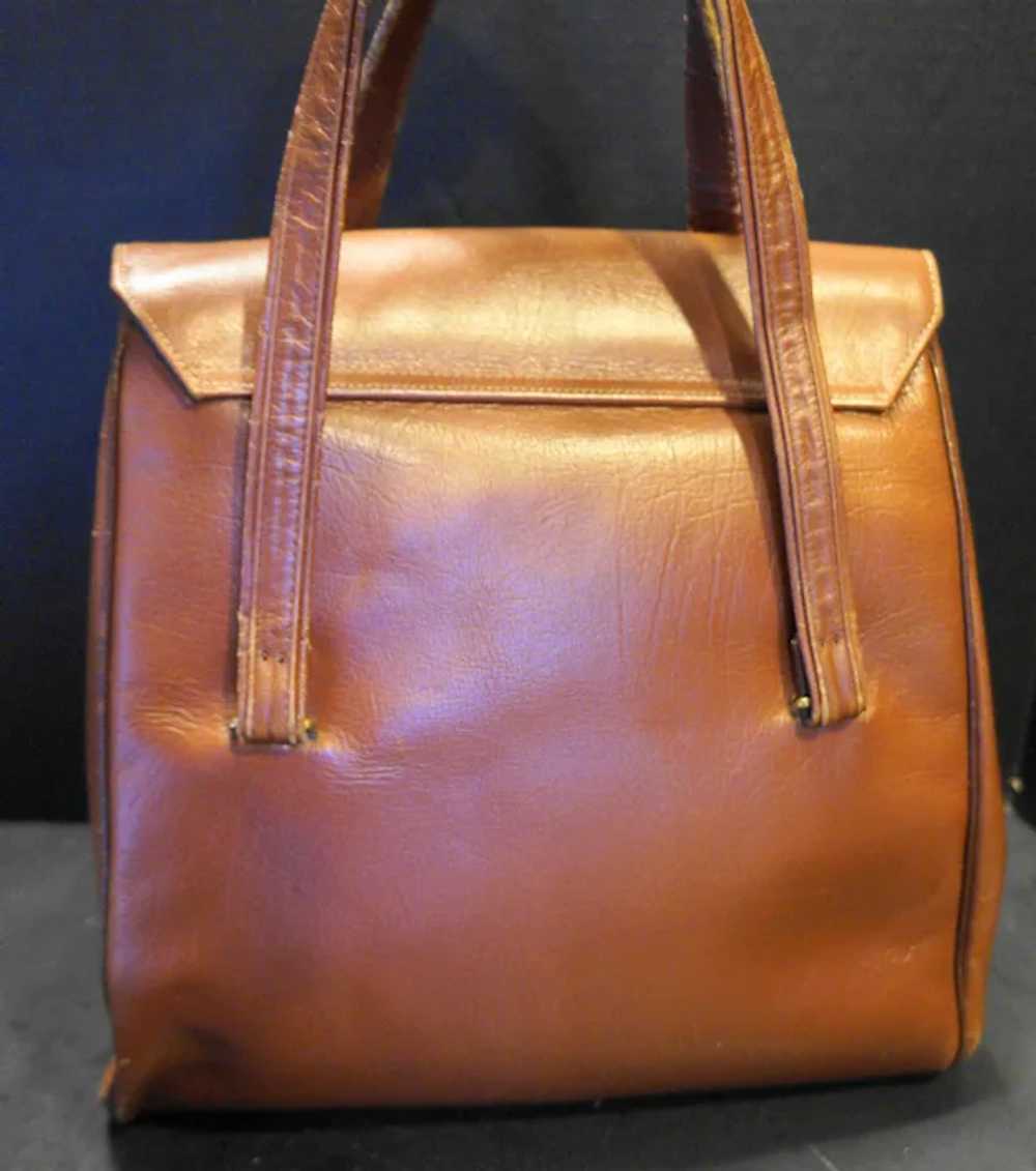 Rolfs Brown Leather Large Saddle Bag Style Purse - image 3