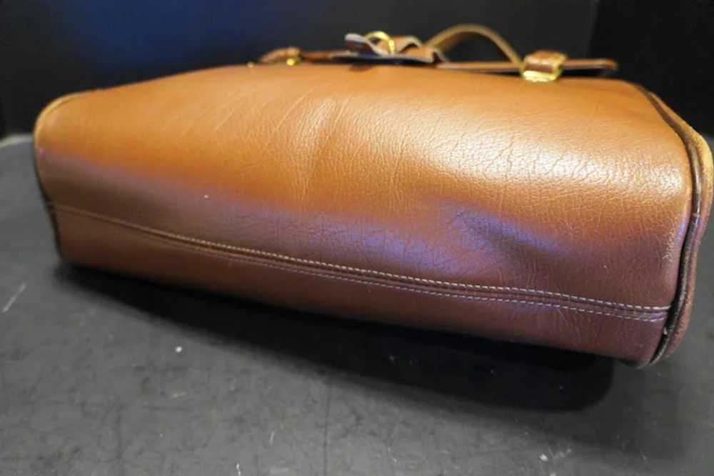 Rolfs Brown Leather Large Saddle Bag Style Purse - image 4