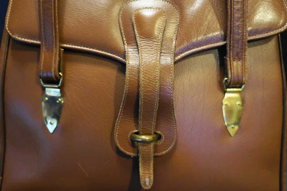 Rolfs Brown Leather Large Saddle Bag Style Purse - image 5