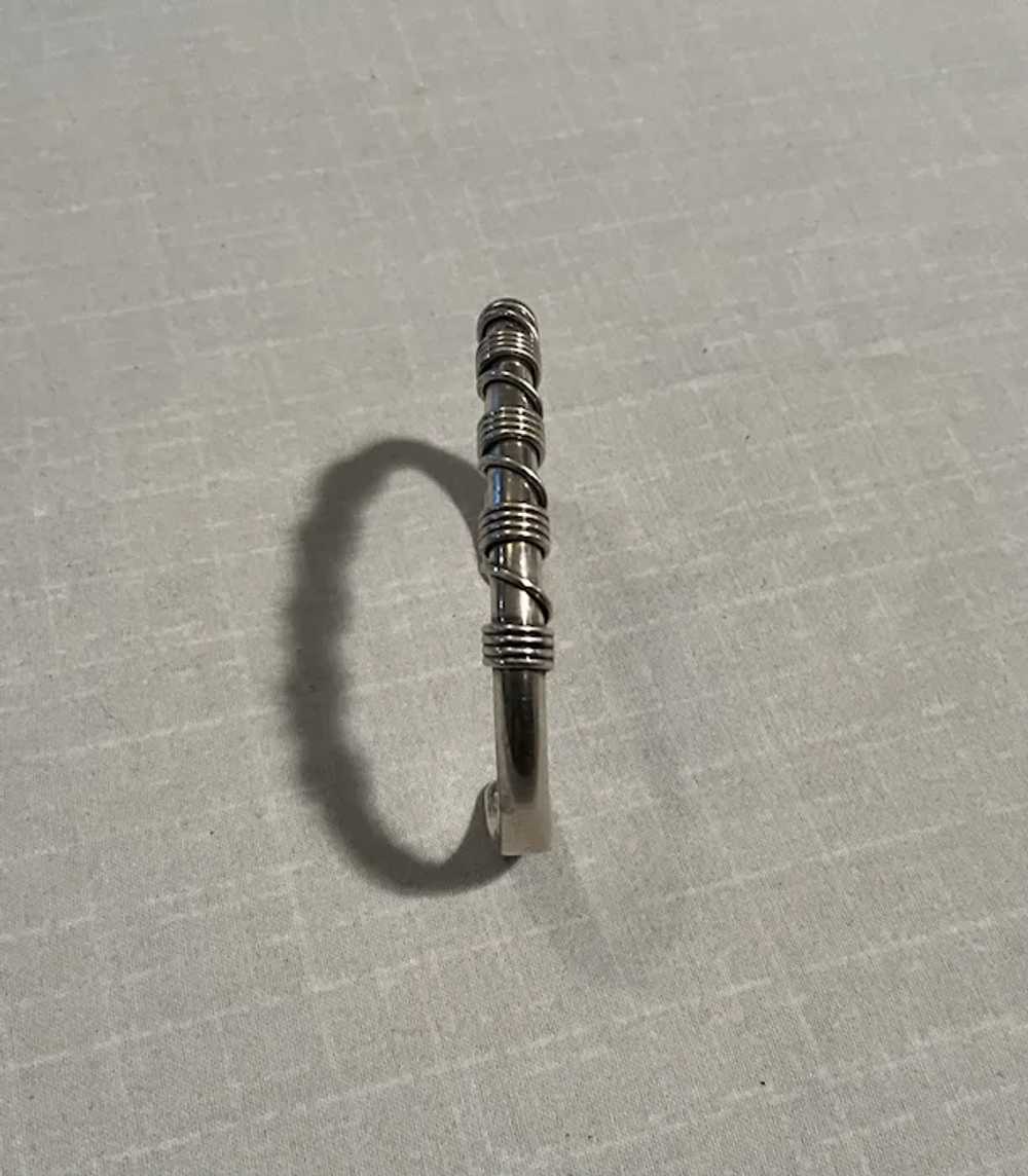 Navajo Sterling Silver Vintage Bracelet - image 3