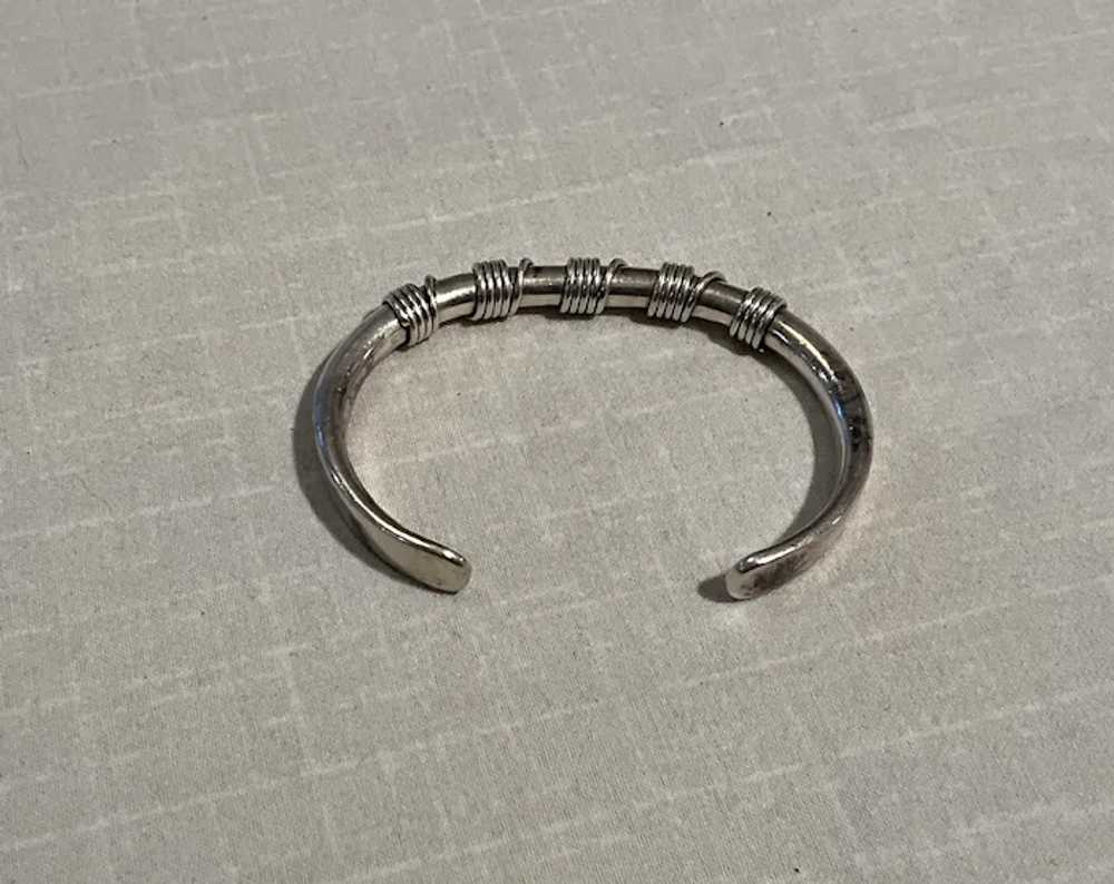 Navajo Sterling Silver Vintage Bracelet - image 5