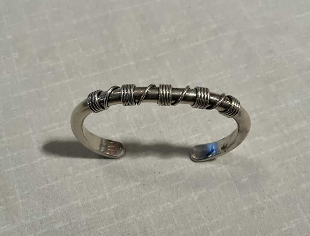 Navajo Sterling Silver Vintage Bracelet - image 6