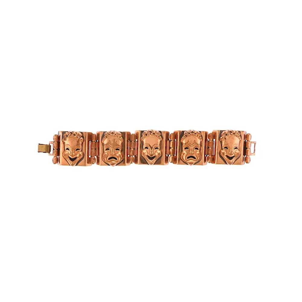 Renoir Comedy / Tragedy Drama Mask Panel Bracelet… - image 3