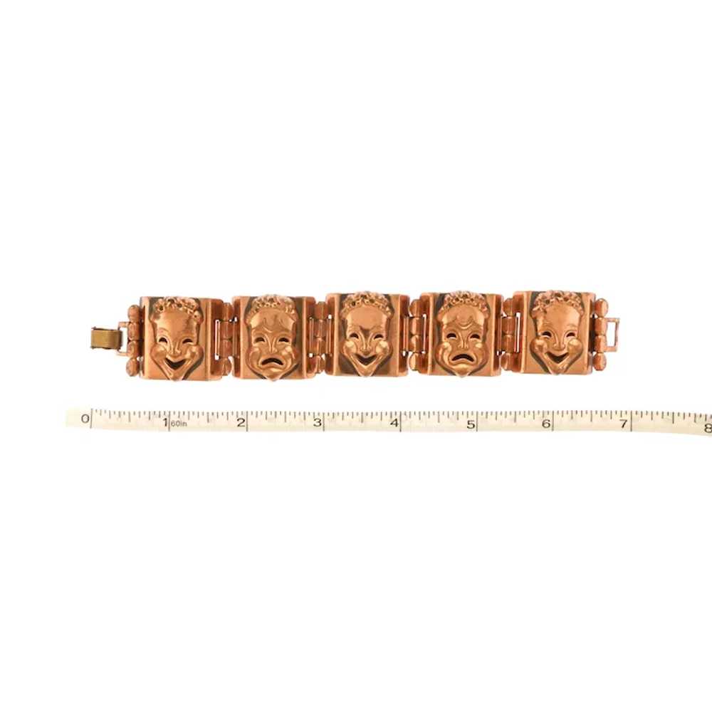 Renoir Comedy / Tragedy Drama Mask Panel Bracelet… - image 5