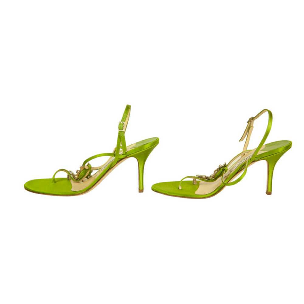 Christian Dior Sandals Leather in Green - image 2