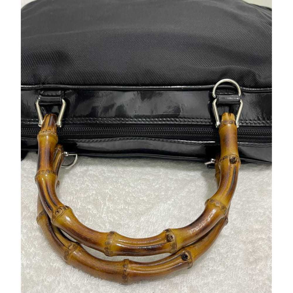 Gucci Bamboo cloth handbag - image 8