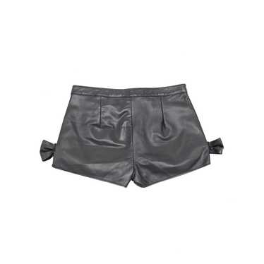 Zara Faux Leather Shorts - Gem