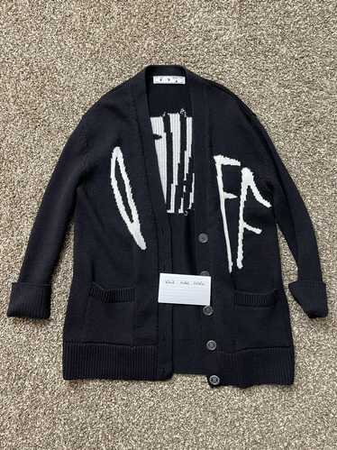 Off-White Off-White Graffiti V-Neck Cardigan black