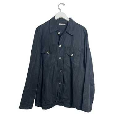 Our Legacy Decon Liquid Black Denim Over Shirt - image 1