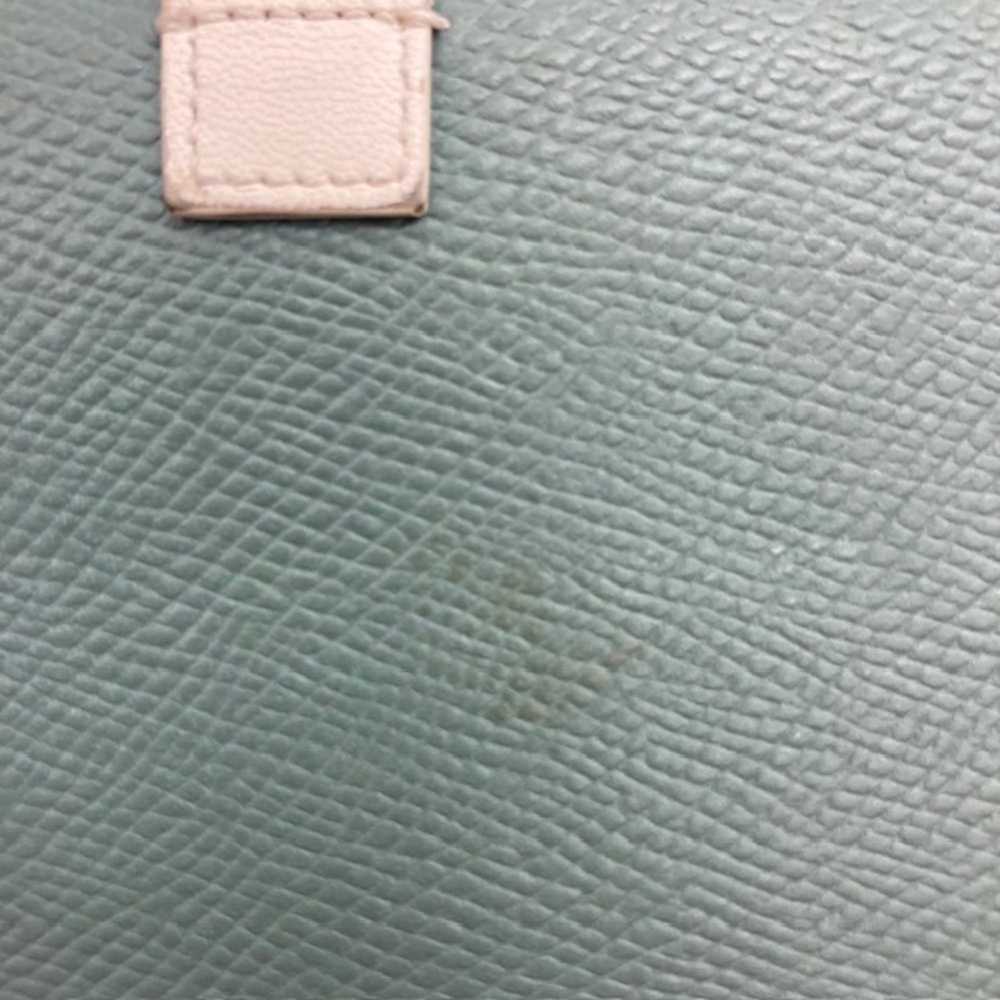 Celine Celine large strap wallet green leather bi… - image 11
