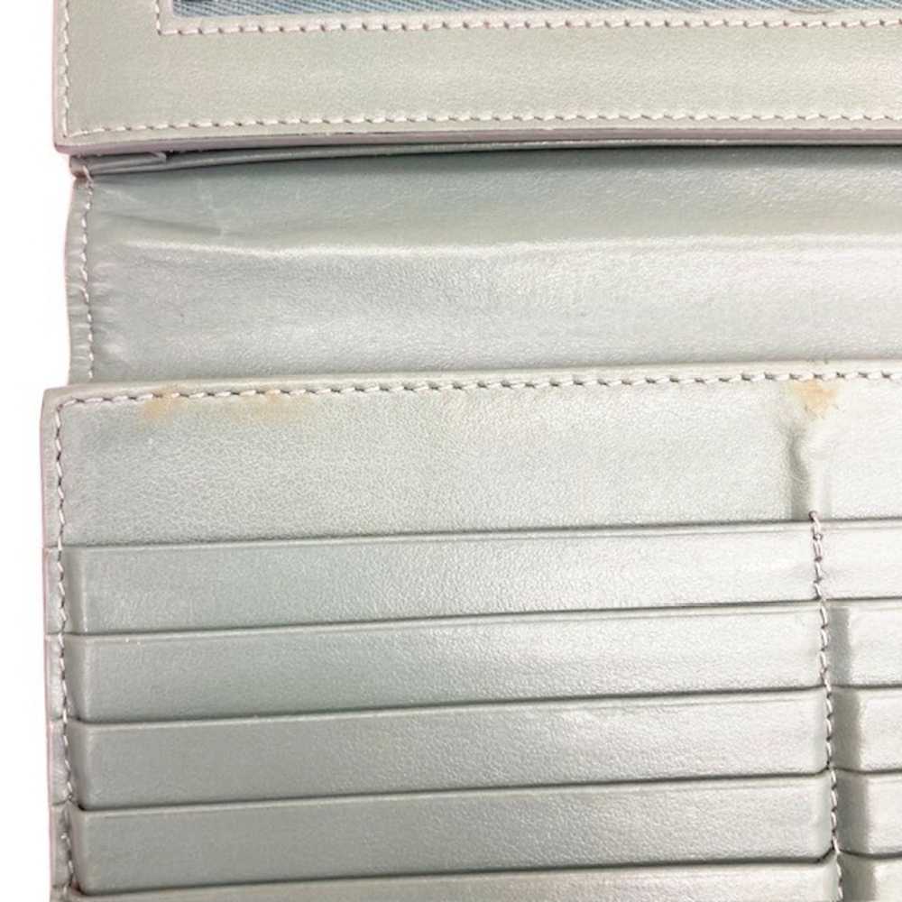 Celine Celine large strap wallet green leather bi… - image 12