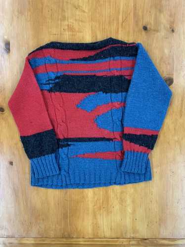 Coloured Cable Knit Sweater × Vintage Vintage Abst