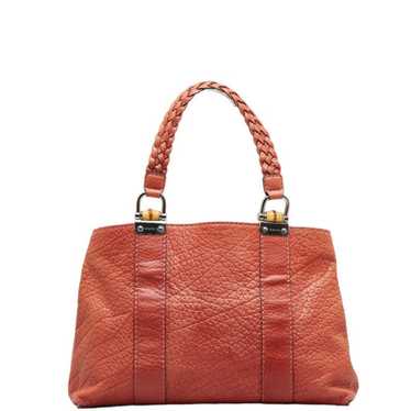 GUCCI bamboo handle handbag tote bag 232947 orang… - image 1