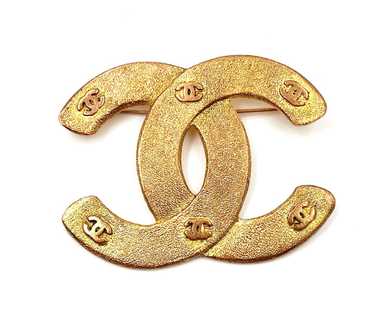 Chanel Cocomark Matelasse Bag Motif Vintage Gold Plated 23 Women's Brooch
