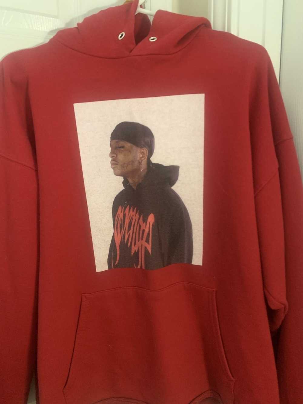 Revenge Red Revenge Ski Mask the slump god hoodie - image 1