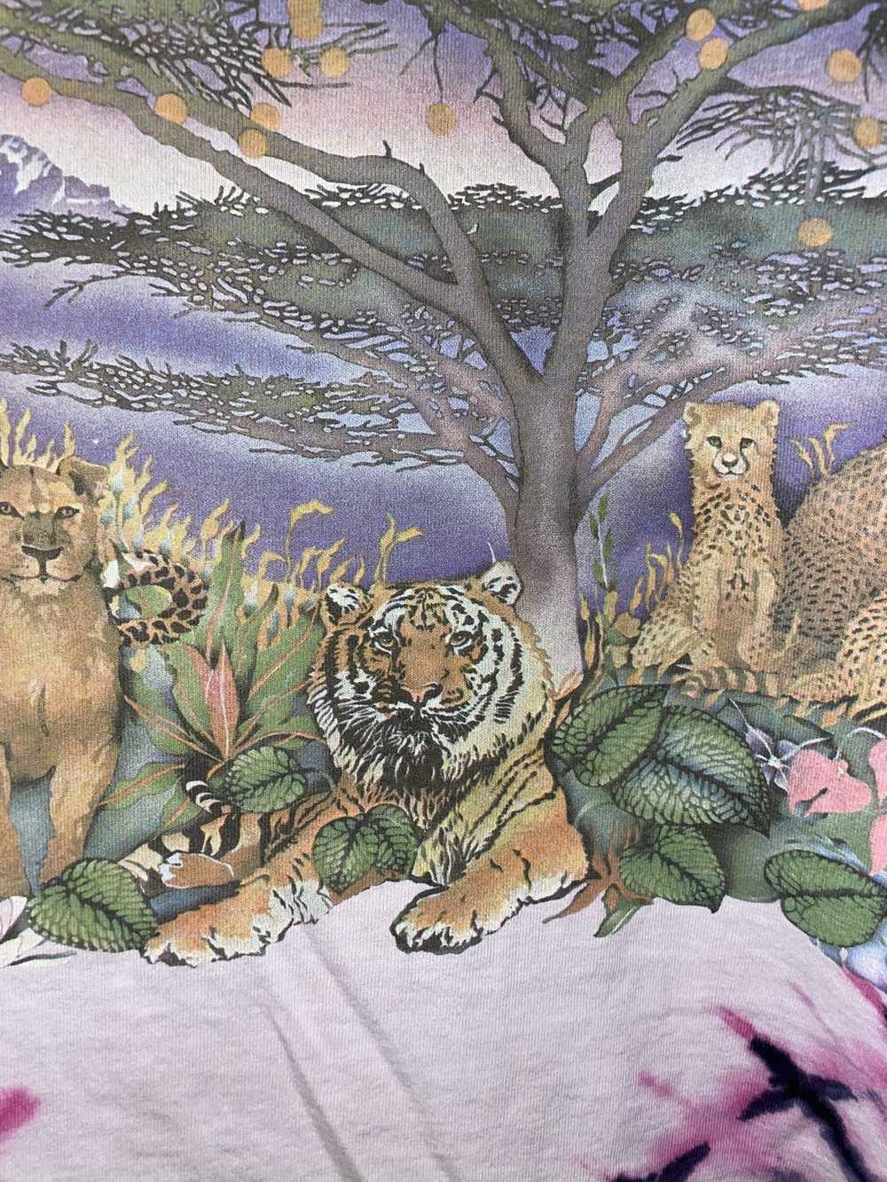 Vintage 90s Lisa Chapman Kingstree Big Cats Lion … - image 4