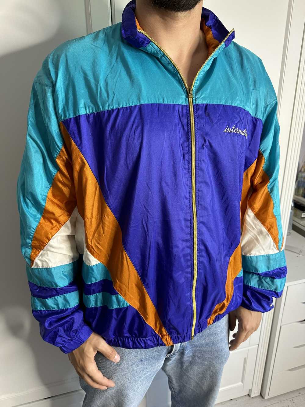 Nike Vintage Nike International Track Jacket Mult… - image 10