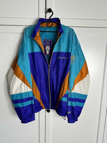 Nike Vintage Nike International Track Jacket Mult… - image 1