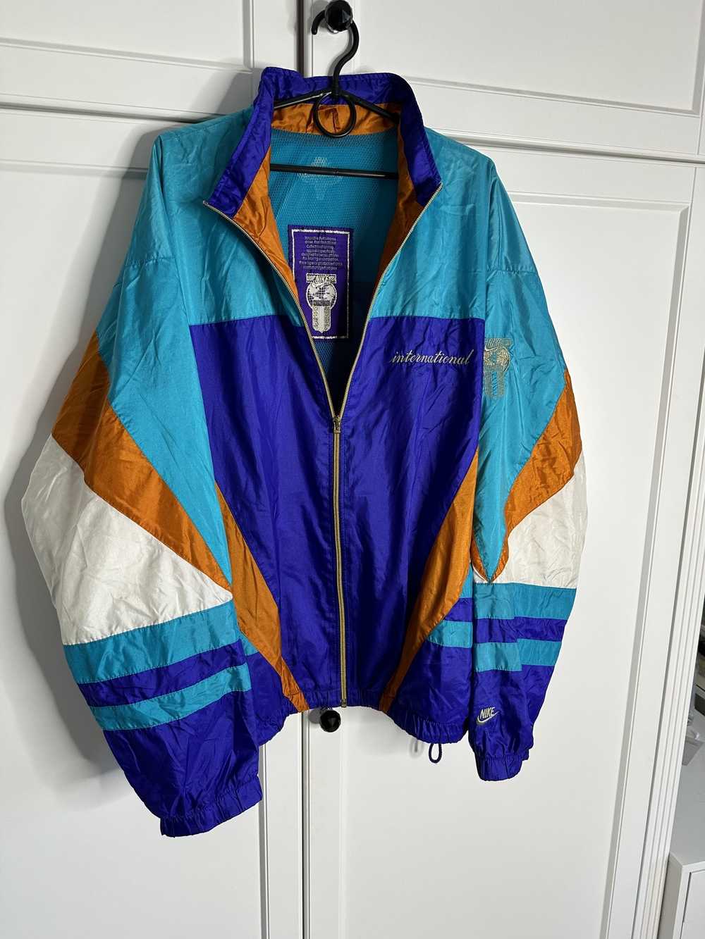 Nike Vintage Nike International Track Jacket Mult… - image 2