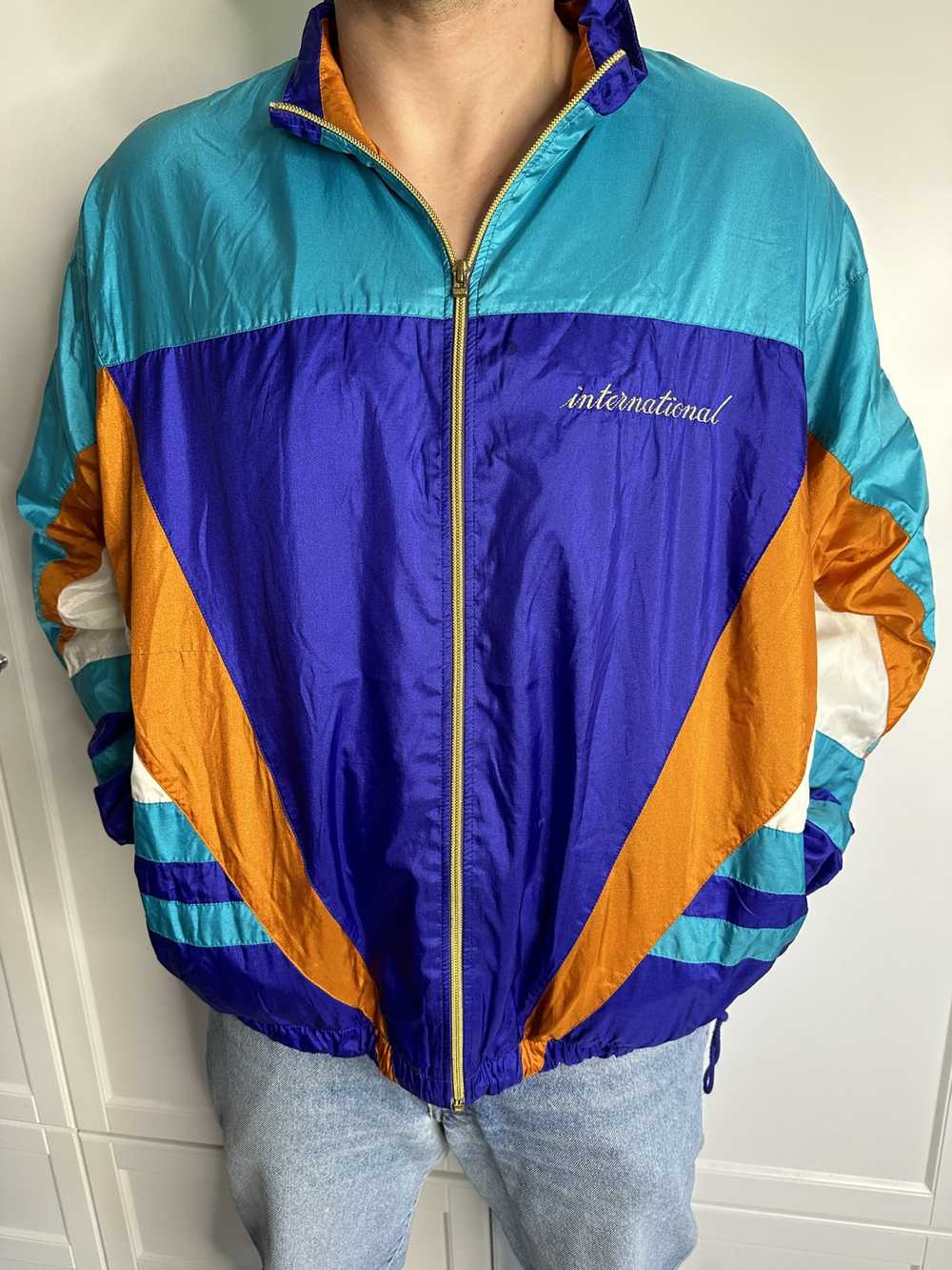 Nike Vintage Nike International Track Jacket Mult… - image 7