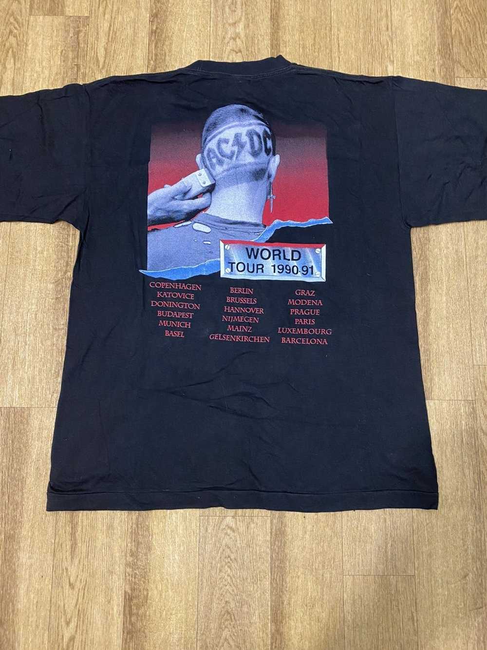 Ac/Dc AC/DC 90s 1990 tour shirt the razon edge - image 2