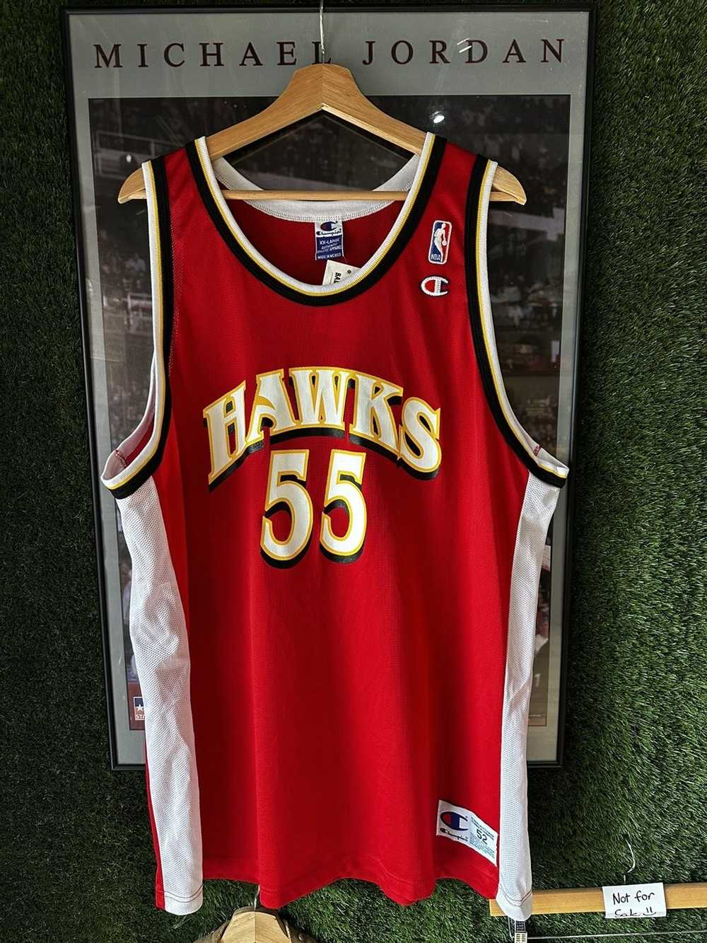 Dikembe Mutombo Atlanta Hawks 1996-1997 Authentic Jersey – Rare